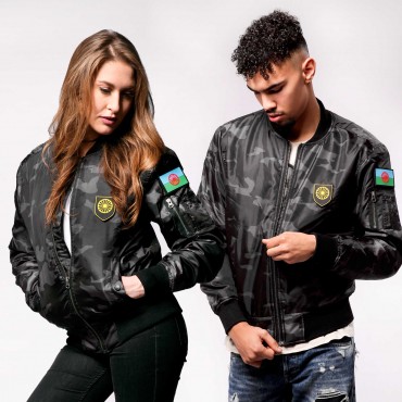 Sinti Roma Camo Bomber Jacket