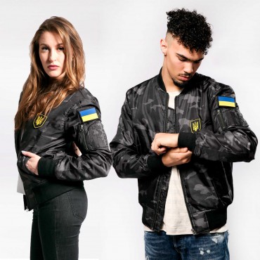 Ukraine Camo Bomber Jacket